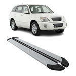 Seitenschweller Trittbretter Schweller für Chery Tiggo 2006-2013 Aluminium Grau