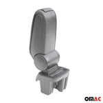 Mittelarmlehne Armlehne Mittelkonsole für Ford Focus 2015-2018 PU-Leder ABS Grau