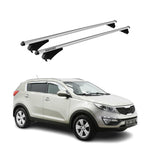 Menabo Dachträger Grundtäger für Kia Sportage SL 2010-2015 75kg Alu Silber 2tlg