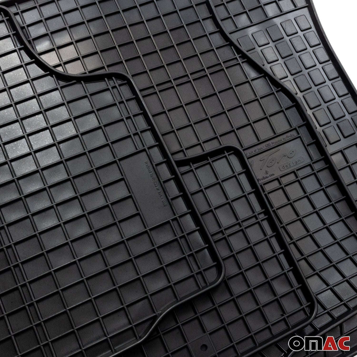 OMAC Gummi Fußmatten für Seat Ibiza 2017-2026 Automatten Gummi TPE Schwarz 4tlg Namma Markt