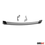 Heckstoßstange Heckschutz für Opel Combo 2012-2018 Aluminium Silber