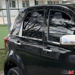 Fensterleisten für Daihatsu Terios II 2006-2017 Edelstahl Glänzend Silber 2tlg