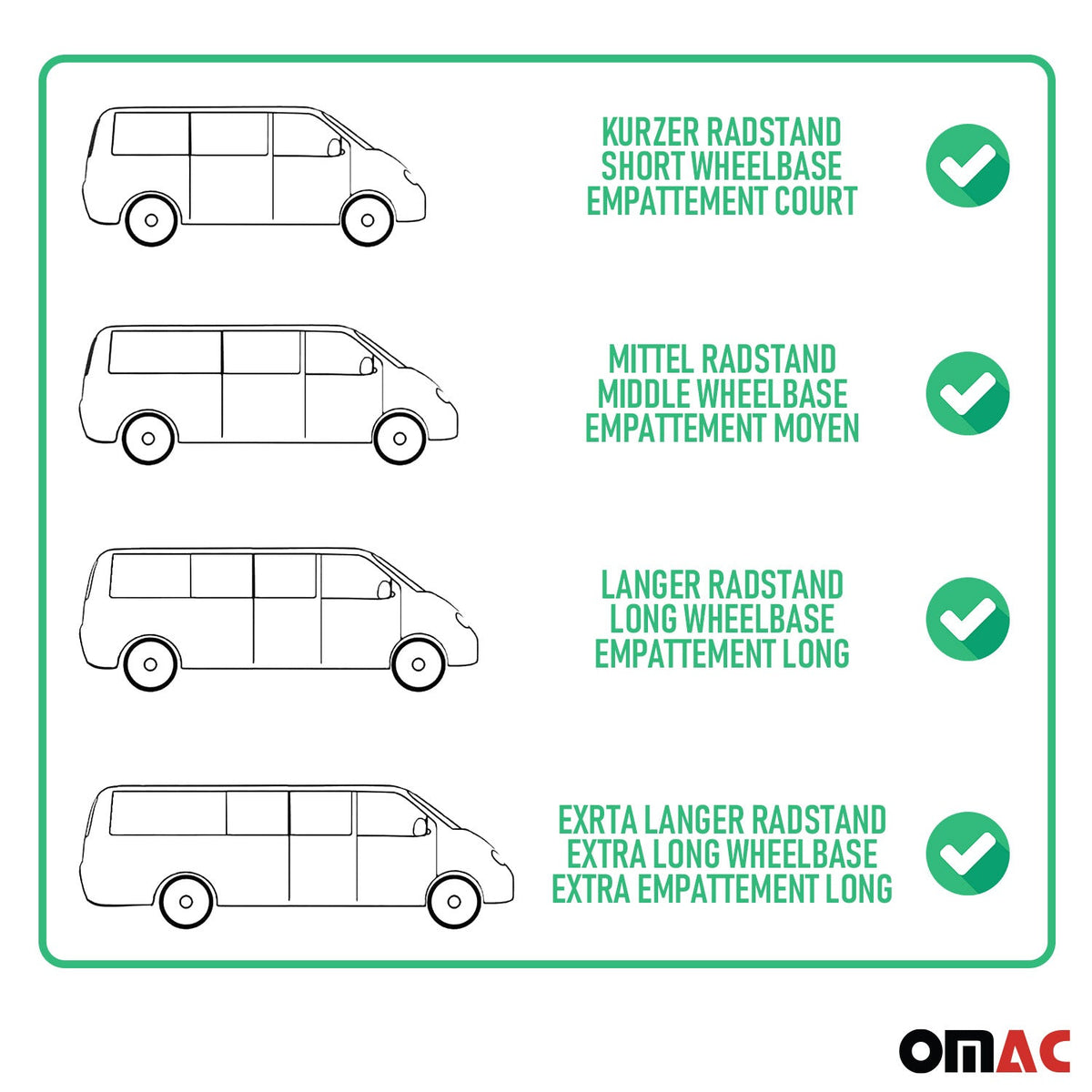 Gardinen Vorhänge für Mercedes Sprinter W906 2006-2018 Langer Doppelhecktür 14x
