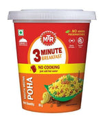 MTR 3 Minute Breakfast container with red and orange design, featuring MTR logo and text.