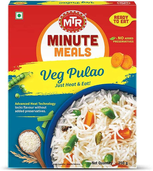MTR Minute Meals Vegetable Pulao 250g (Ready to eat) - Namma Markt
