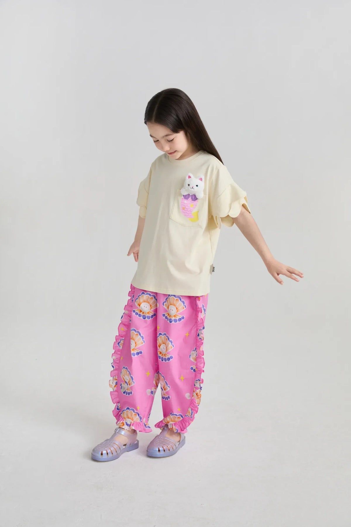 Mermaid Cat Plush Doll Tee