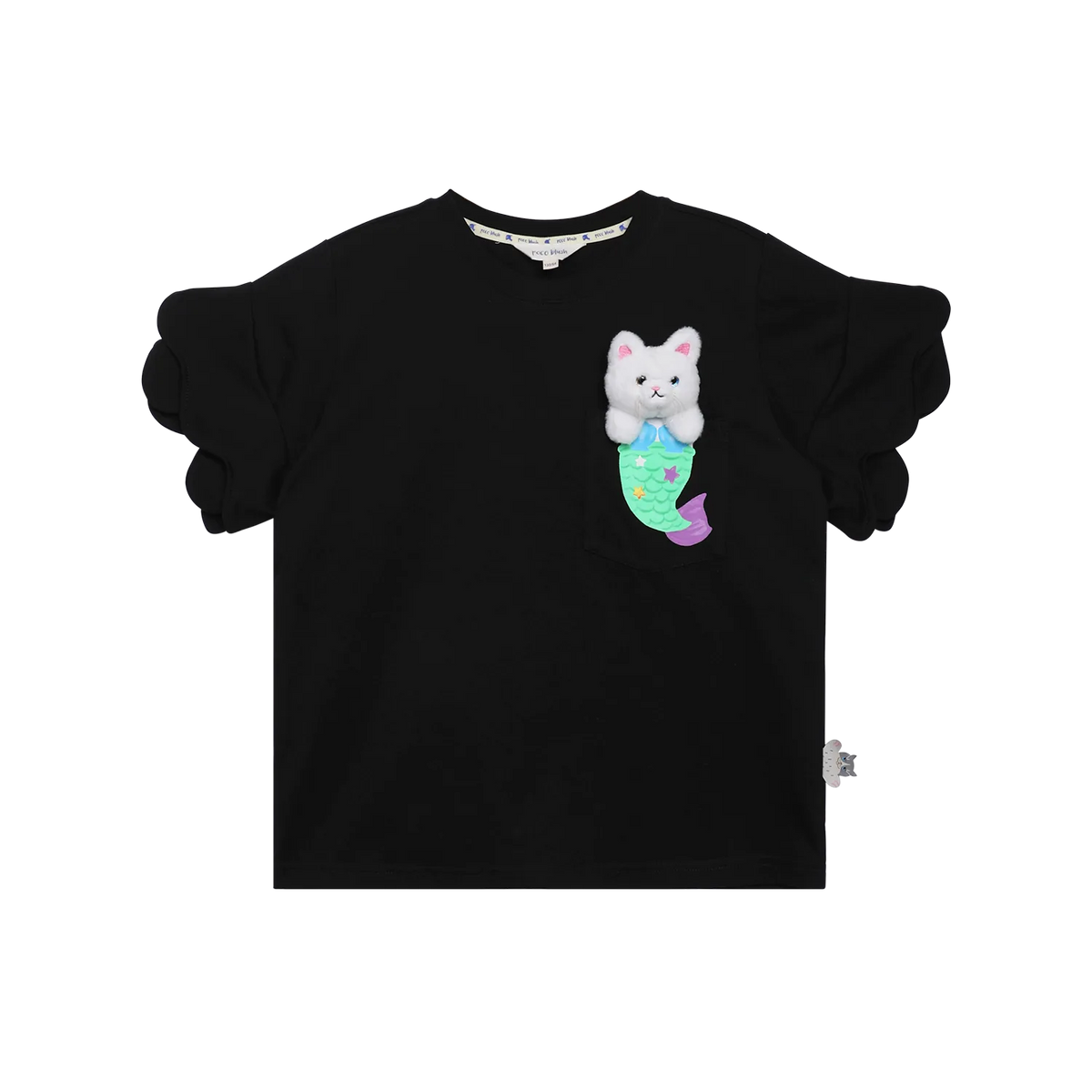 Mermaid Cat Plush Doll Tee