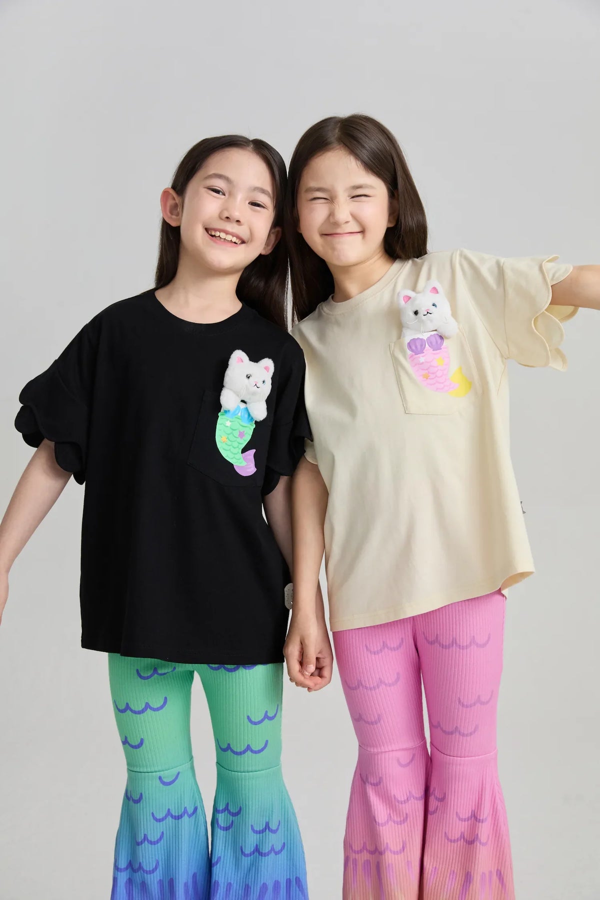 Mermaid Cat Plush Doll Tee