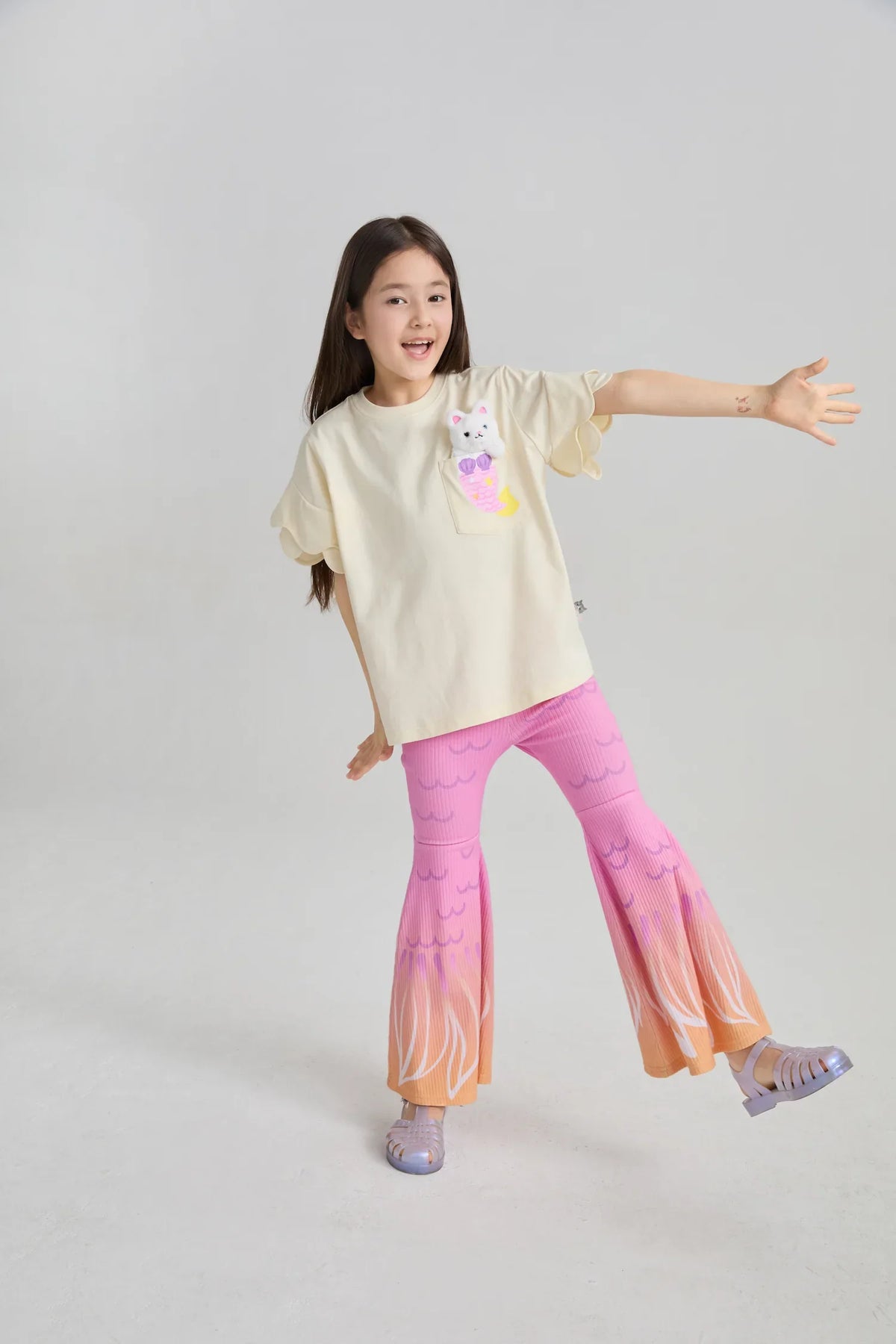 Mermaid Cat Plush Doll Tee