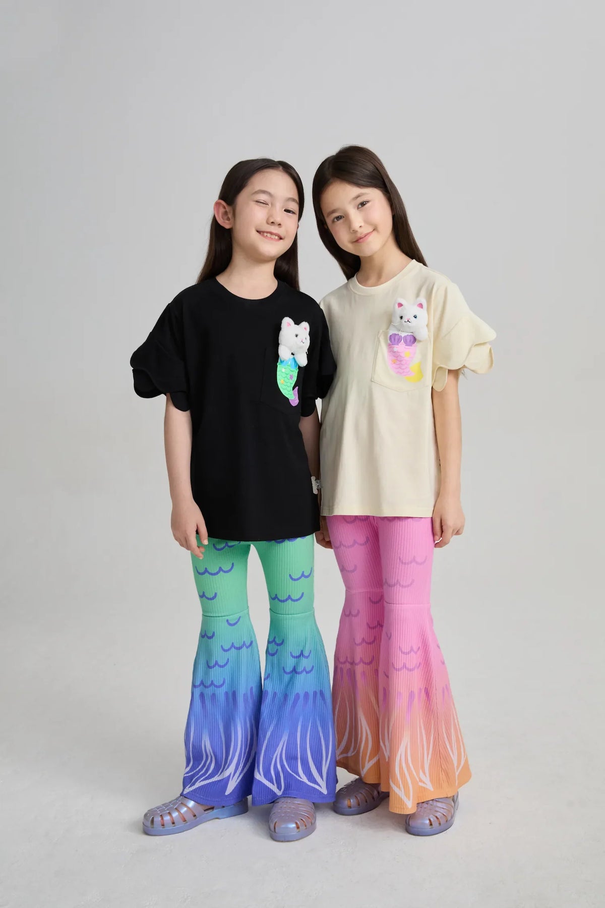 Mermaid Cat Plush Doll Tee