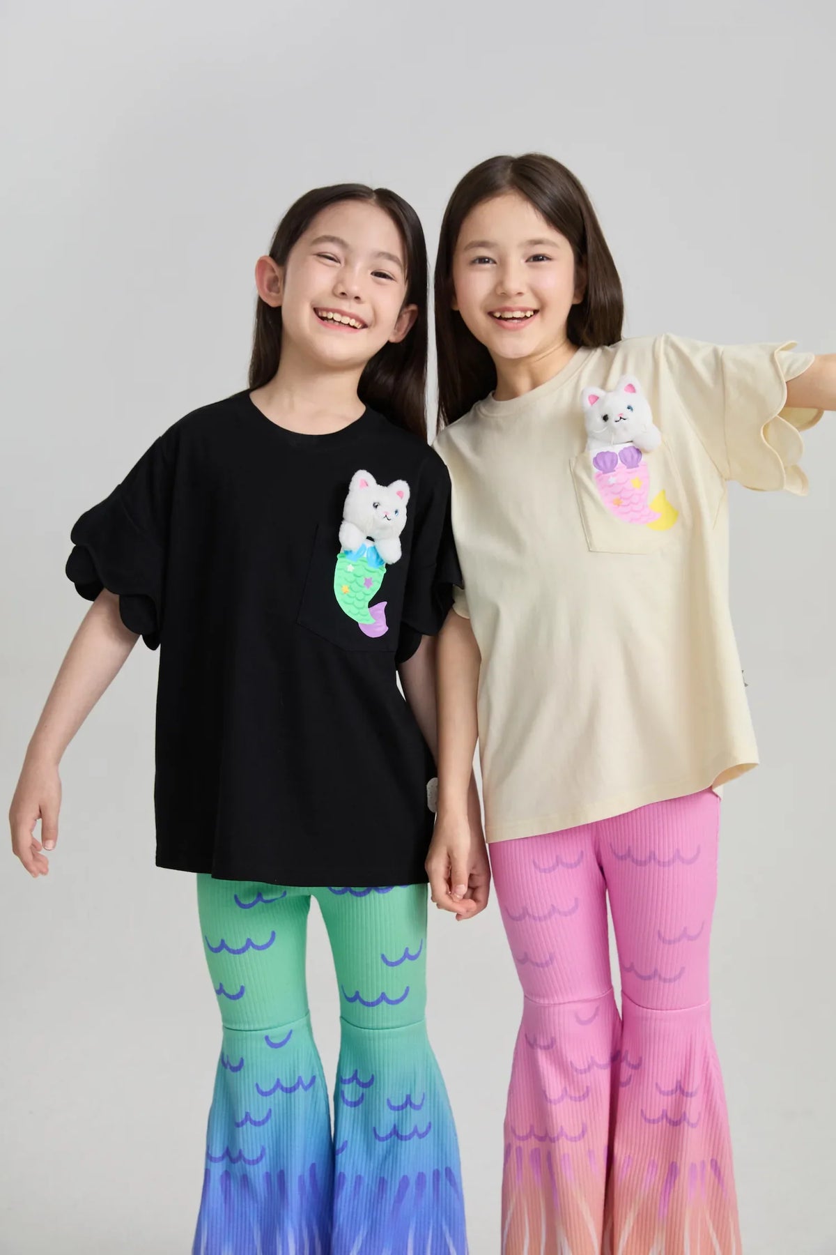 Mermaid Cat Plush Doll Tee