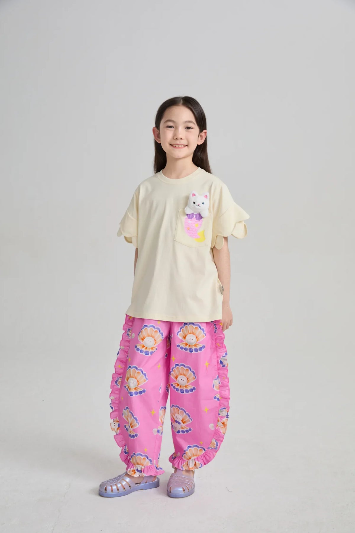 Mermaid Cat Plush Doll Tee