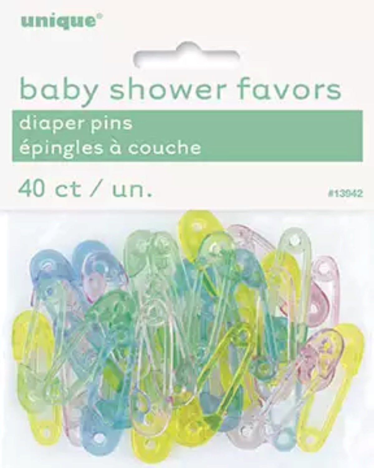 Favours Sicherheitsnadel mini bunt 40Stk