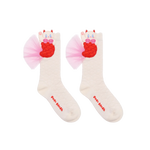 Mermaid Cat Shell Embroidered Socks