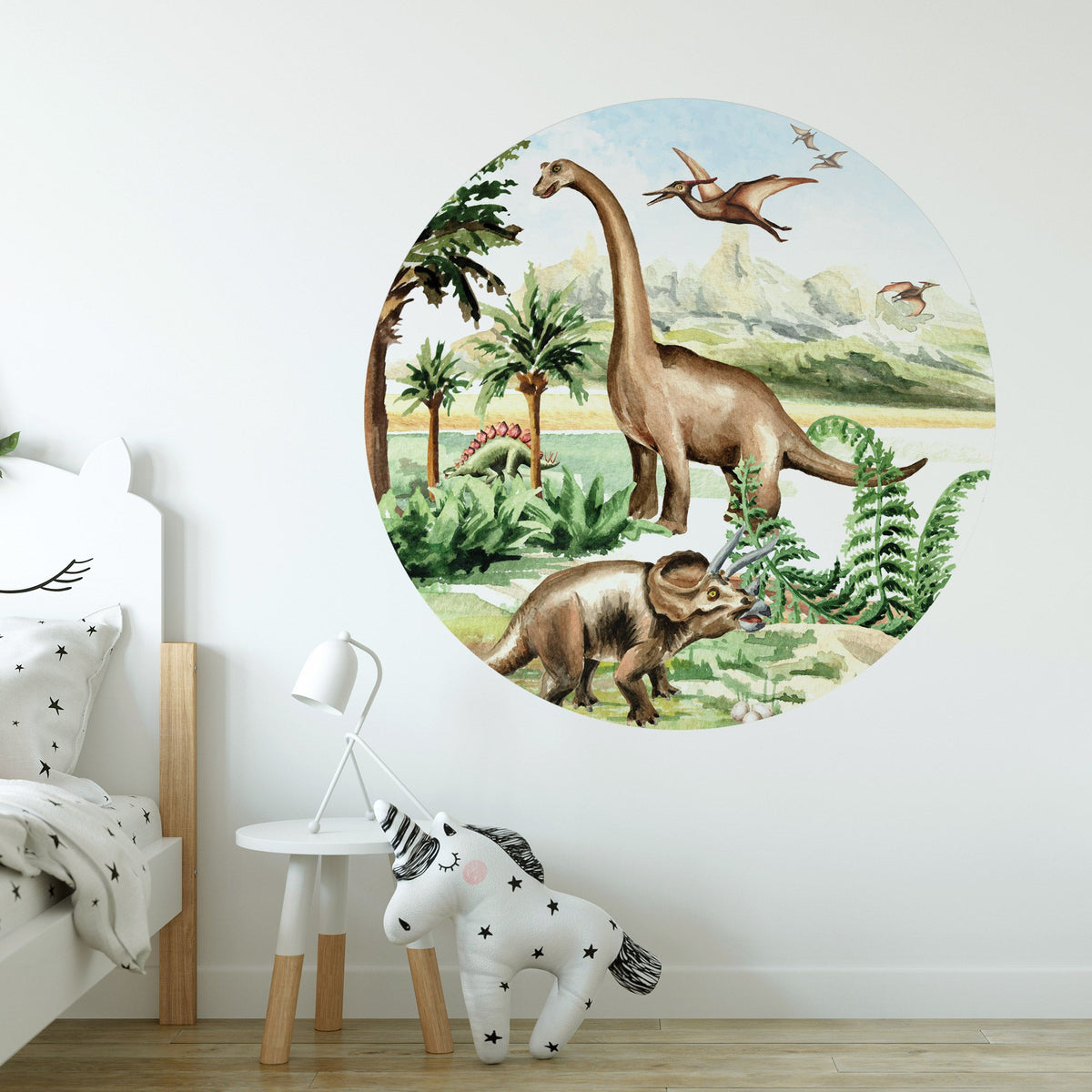 Wandtattoo Kinderzimmer Dino Design