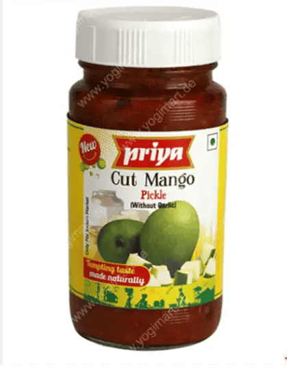Priya Cut Mango Pickle without Garlic 300g - Namma Markt