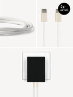 USB-C Ladegerät 65W + 2x USB-C Kabel (Dune)