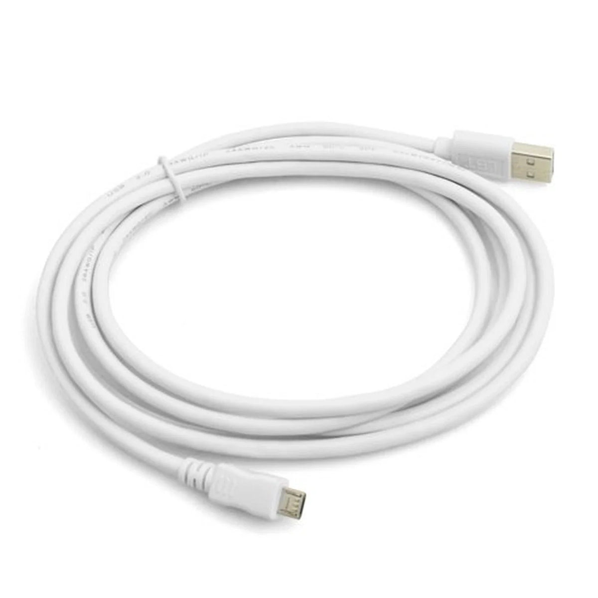 2 m meter Micro USB Kabel Datenkabel Ladekabel in weiß | System-S