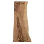 Serviertablett Holz Servierbrett Anrichteplatte Platte Tablett braun 50 cm Lang