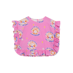 Pearl Cat Cotton Ruffle Top