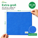 Sperling® Mikrofasertücher in Blau & Grün – 40 x 40 cm