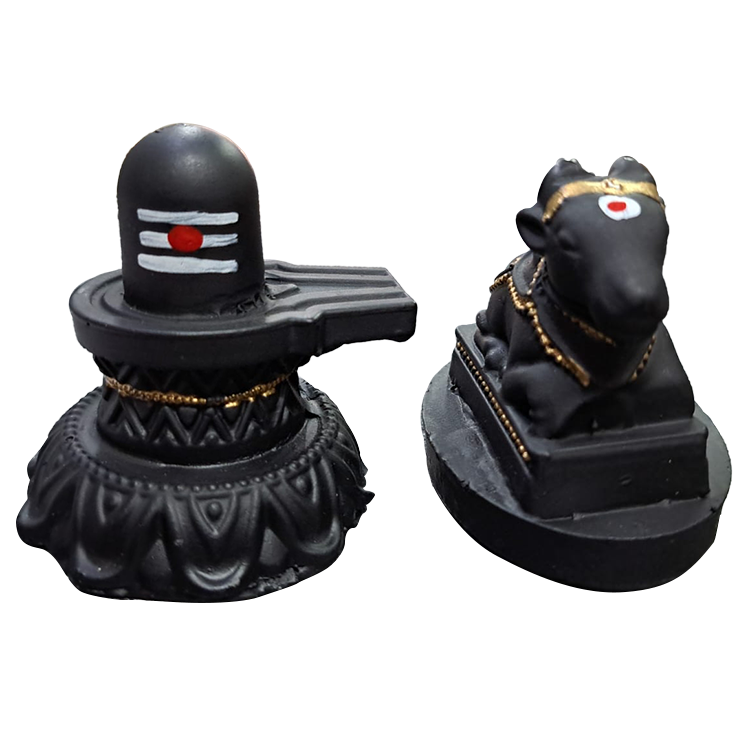 Stone Shiva & Nandi set-3" product image 1