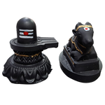 Stone Shiva & Nandi set-3" product image 1