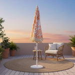 Sonnenschirm Strandschirm Gartenschirm BOHO UV30+ Balkonschirm Fransen 150cm
