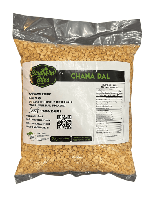 Southern Bites Premium Chana Dal 2kg - Namma Markt