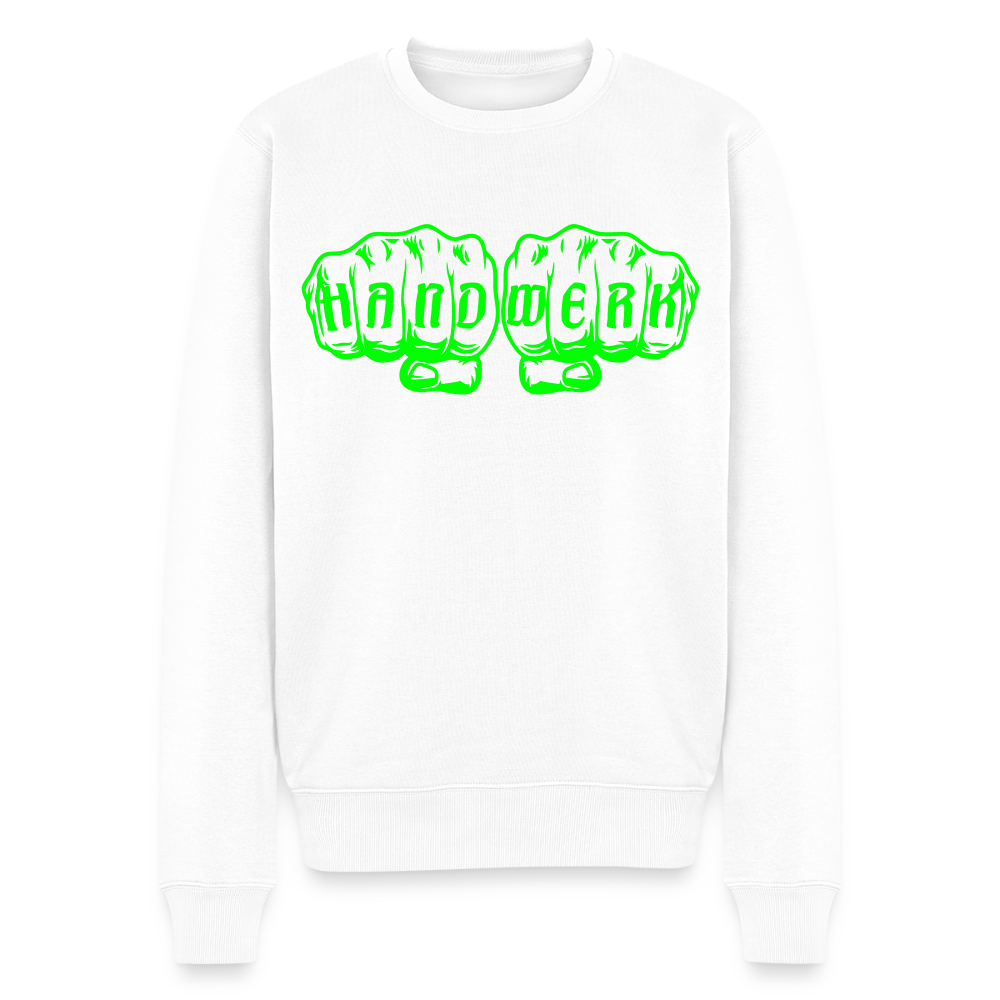 Unisex Premium Pullover "Klimatechniker" neongrün