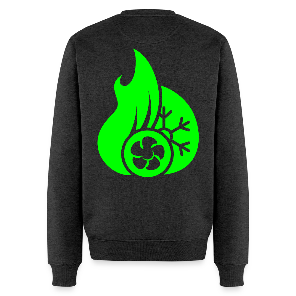 Unisex Premium Pullover "Klimatechniker" neongrün