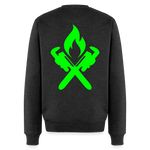 Unisex Premium Pullover "Heizungsbauer" neongrün