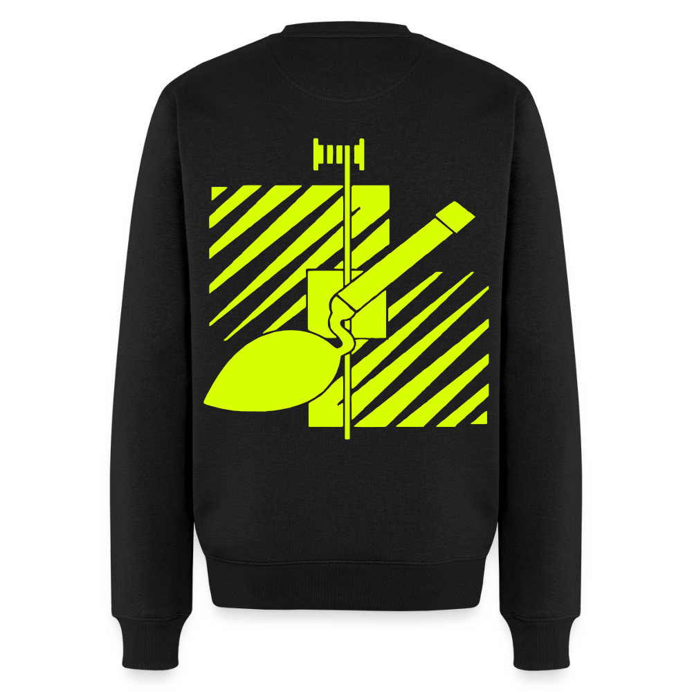 Unisex Premium Pullover "Fliesenleger" neongelb