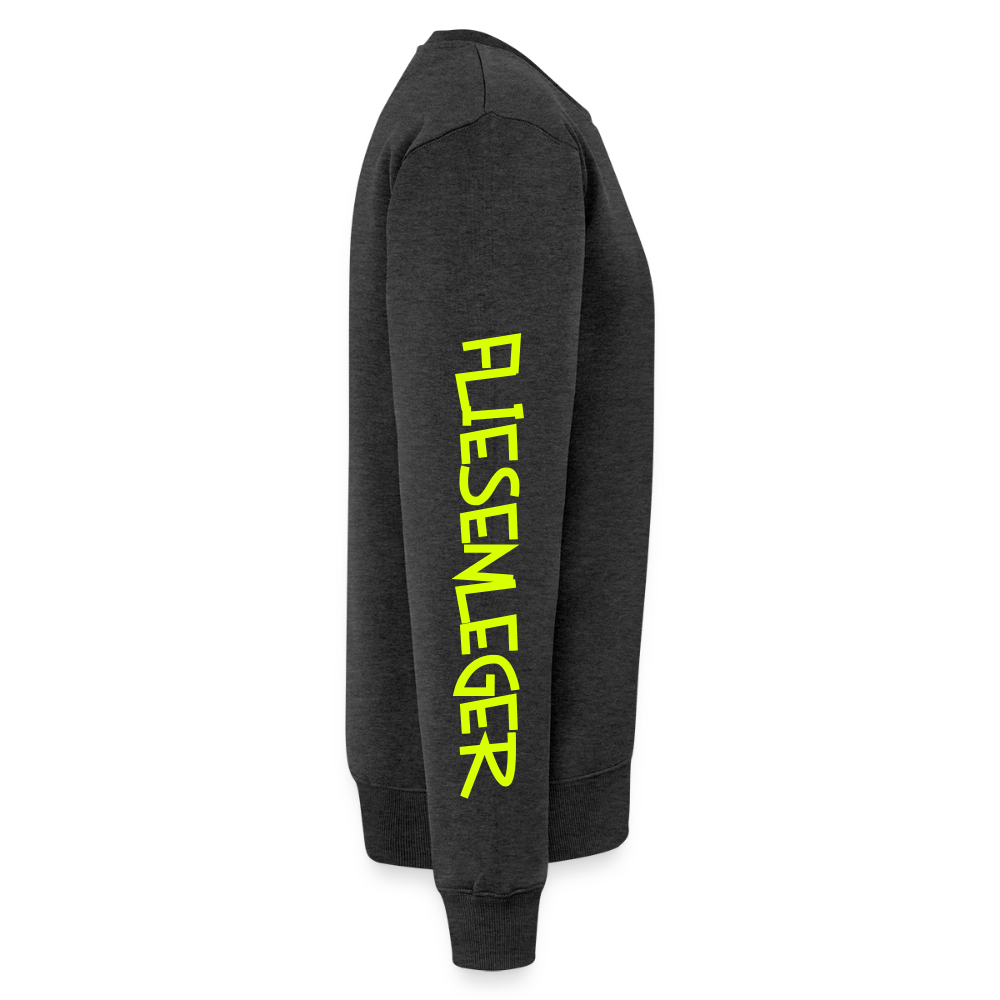 Unisex Premium Pullover "Fliesenleger" neongelb