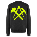 Unisex Premium Pullover "Dachdecker" neongelb