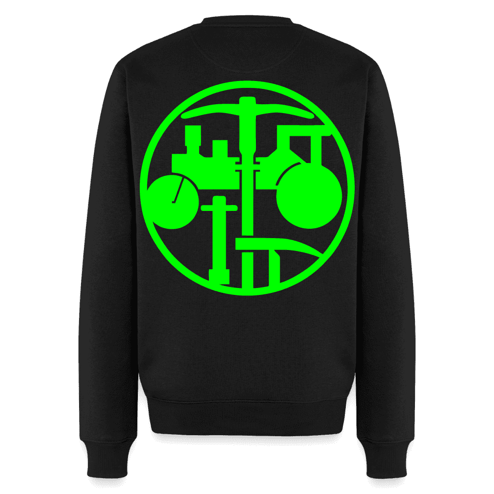 Unisex Premium Pullover "Strassenbauer" neongrün