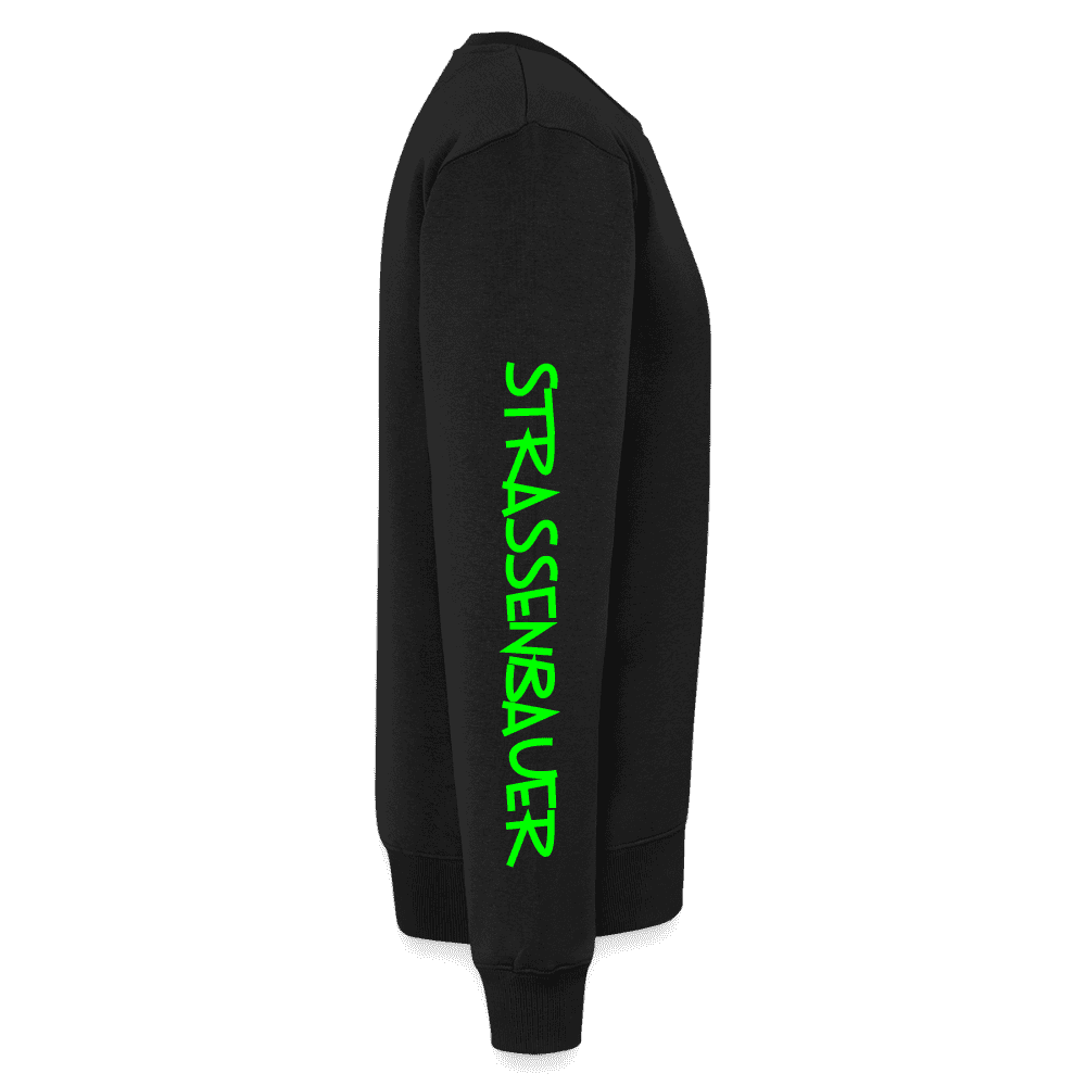 Unisex Premium Pullover "Strassenbauer" neongrün