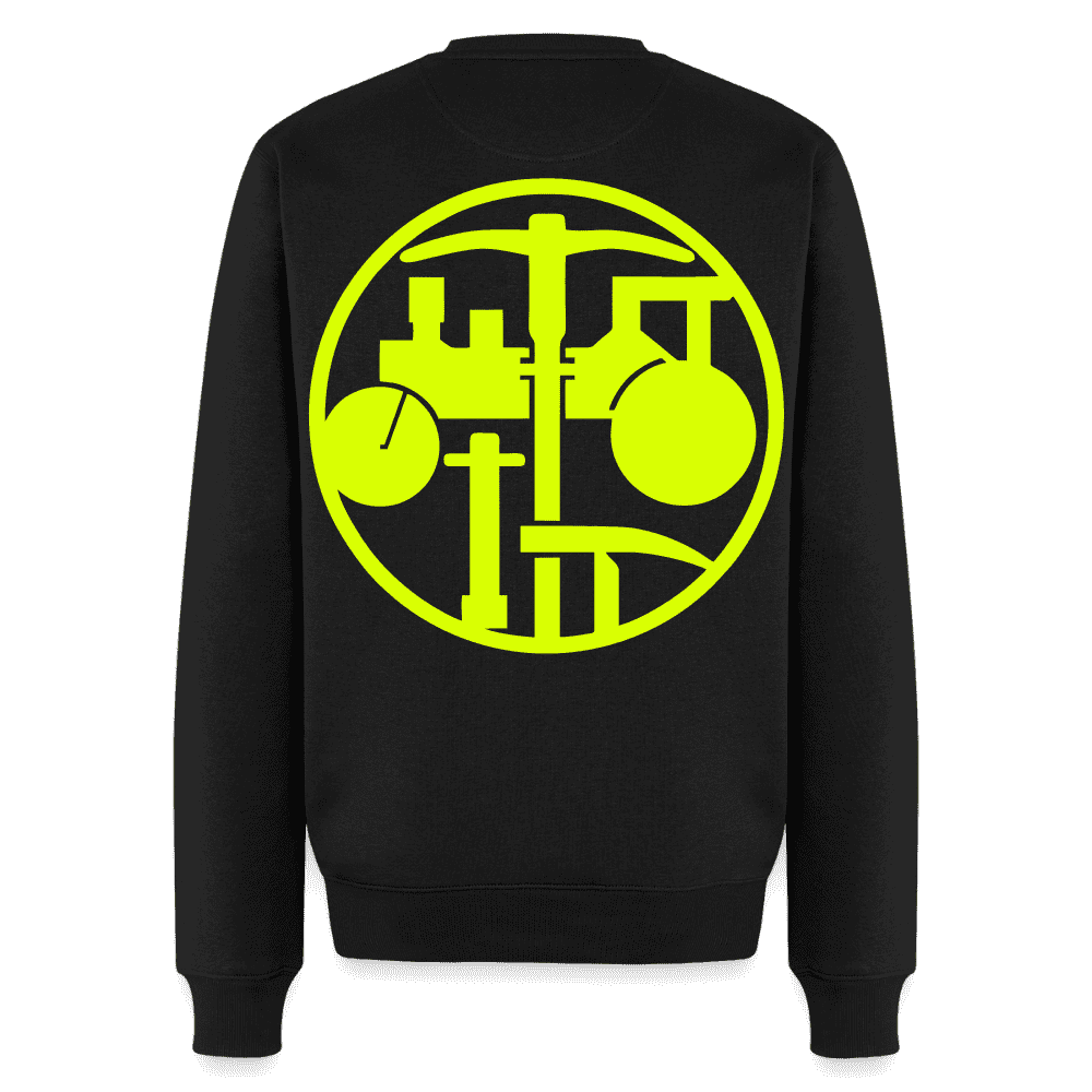 Unisex Premium Pullover "Strassenbauer" neongelb