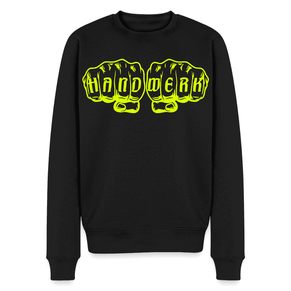 Unisex Premium Pullover "Strassenbauer" neongelb