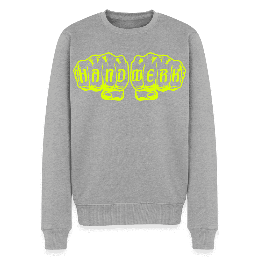 Unisex Premium Pullover "Strassenbauer" neongelb