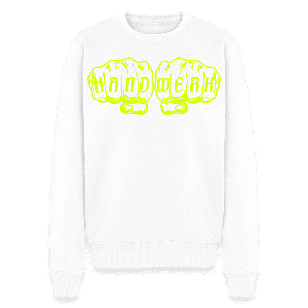 Unisex Premium Pullover "Lackierer" neongelb Namma Markt
