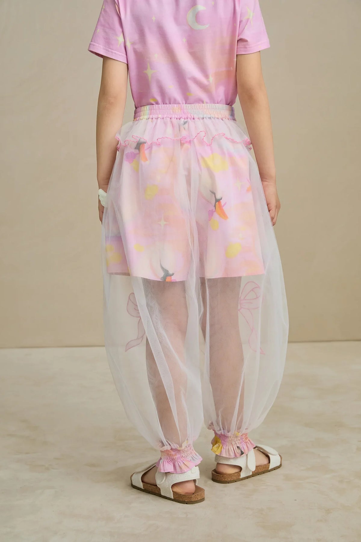 Swan Mesh Overlay Anti-Mosquito Pants
