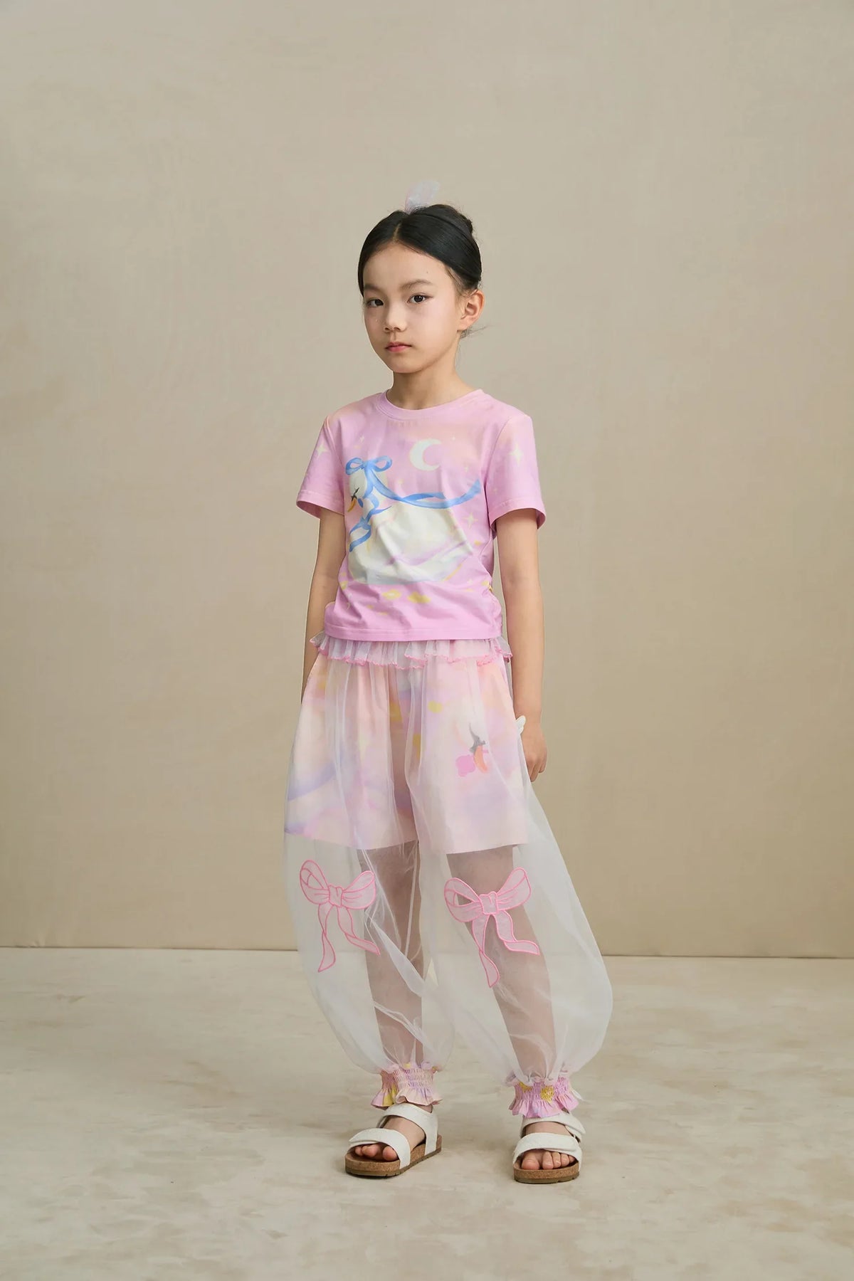Swan Mesh Overlay Anti-Mosquito Pants