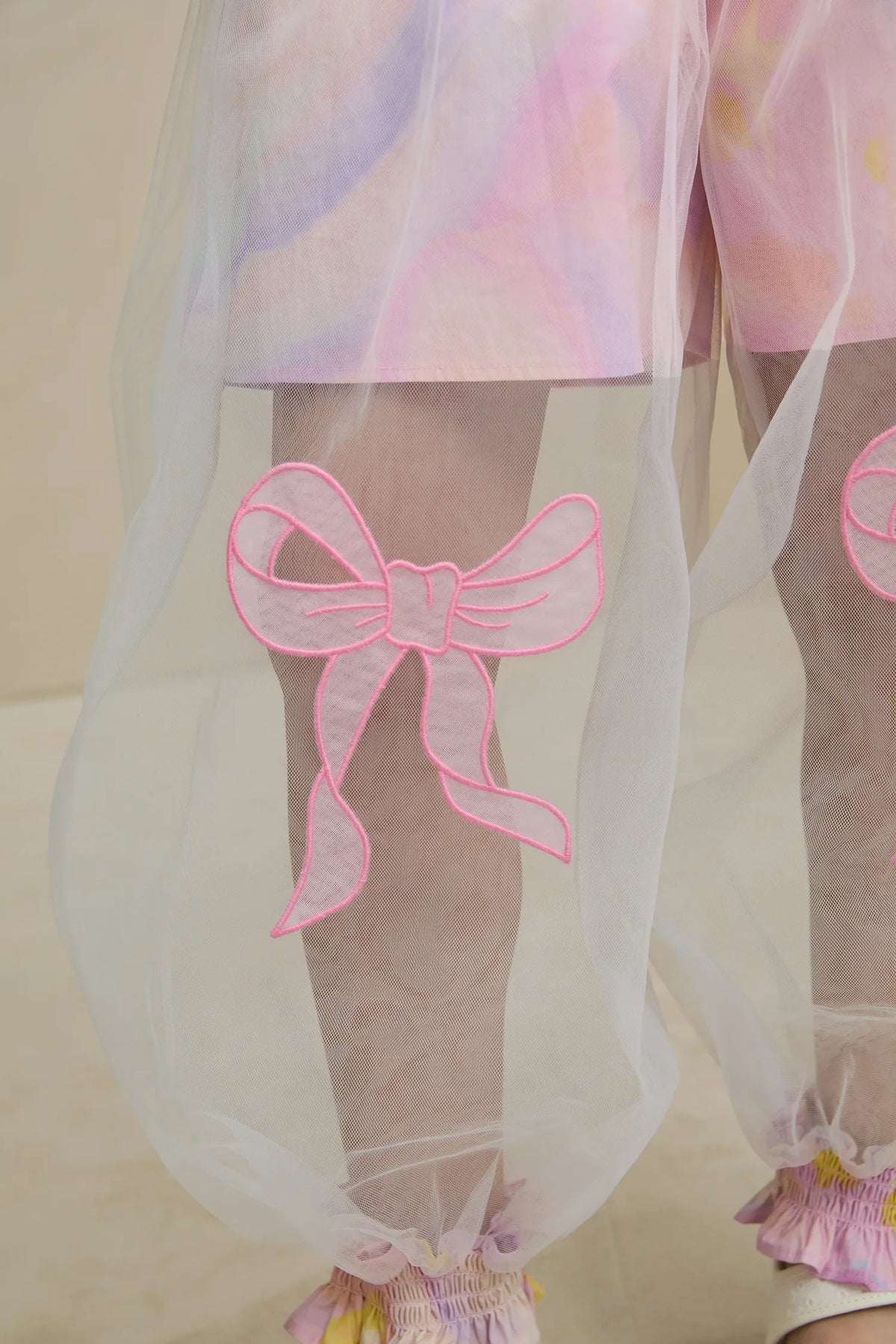 Swan Mesh Overlay Anti-Mosquito Pants