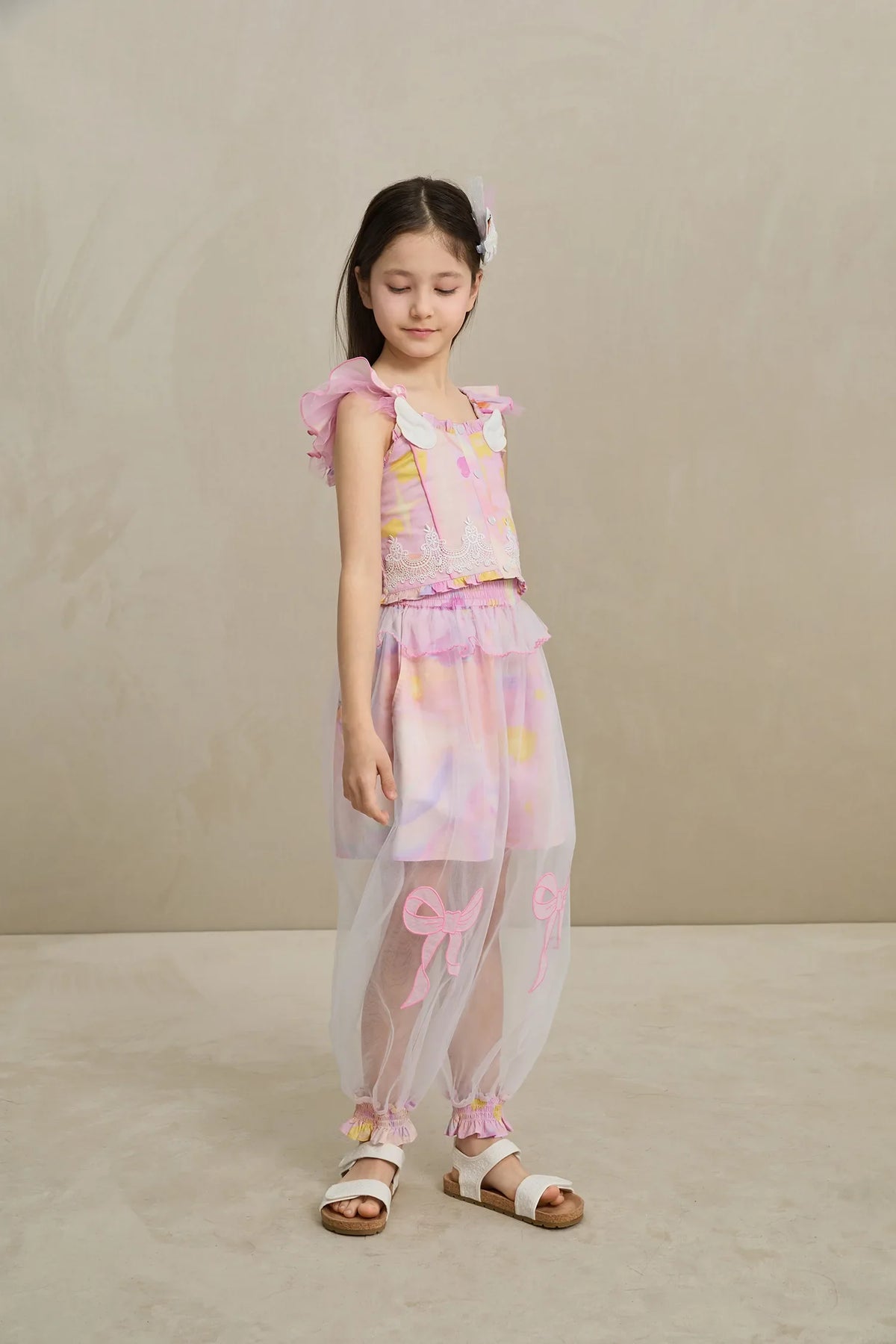 Swan Mesh Overlay Anti-Mosquito Pants
