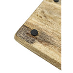 Tablett Mangoholz Holztablett Mango Holz Teller Deko braun hellbraun 24x24 cm