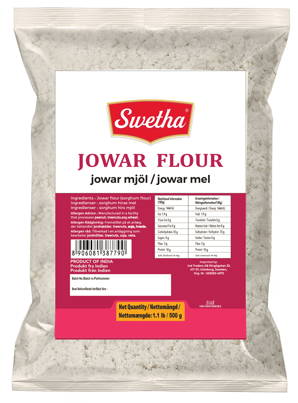 Telugu foods Jowar Flour 1kg - Namma Markt