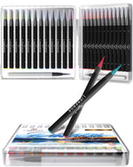 LIEBERGE Pinselstifte-Set (24 Stifte & 2 Wassertankpinsel)