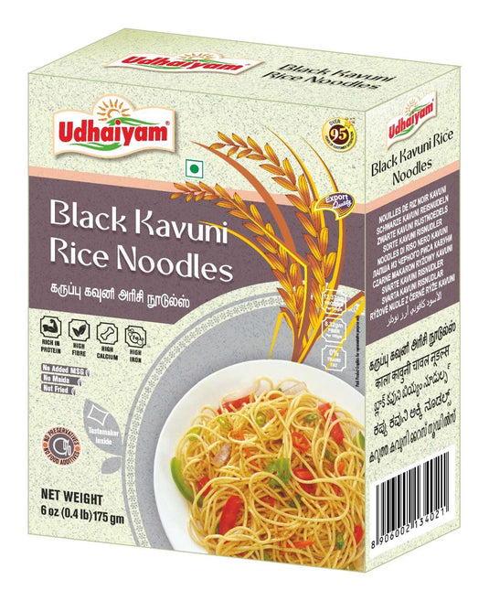 Udhaiyam Black Kavuni Rice Noodles 175g - Namma Markt