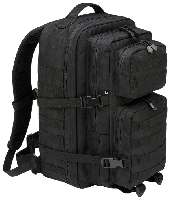 US Cooper Backpack Large 40 L – Schwarz | MOLLE, 600D Polyester, Laptopfach 15″, Brust- & Hüftgurt